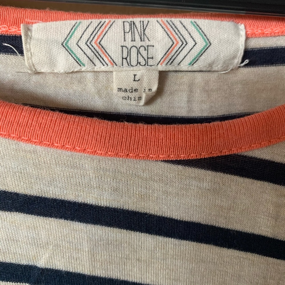 Pink Rose Basic Tee - Picture 3 of 3